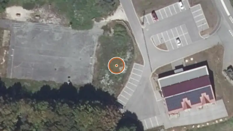 Vue aérienne de Aire de fitness Montbouton – Rue du Bannet