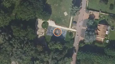 Vue aérienne : Aire de fitness Saint-Michel-sur-Orge