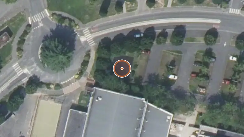 Vue aérienne de Aire de fitness Sainte-Geneviève-des-Bois – Avenue de la Liberté