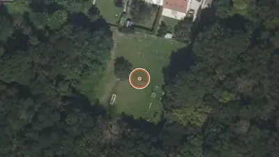Vue aérienne : Aire de fitness Villabé
