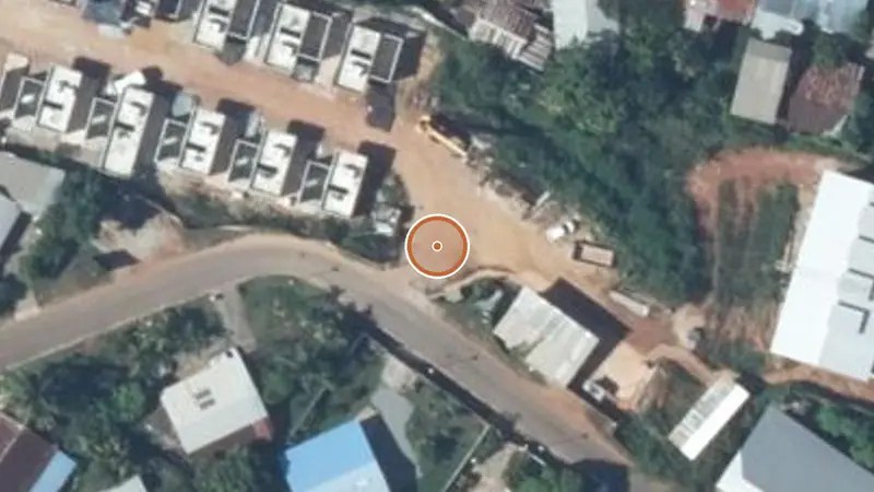 Vue aérienne de Aire de fitness Cayenne – Lys de Cayenne