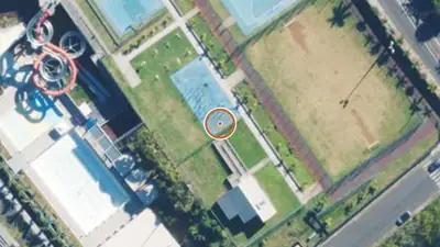 Vue aérienne : Aire de fitness Le Tampon