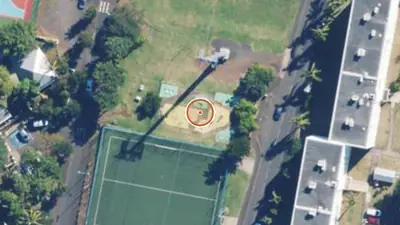 Vue aérienne : Aire de fitness Saint-Denis – Avenue Joseph Bédier
