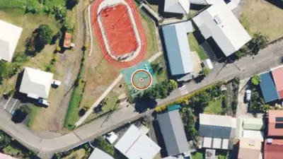 Vue aérienne : Aire de fitness Salazie – Chemin de Mare a Martin